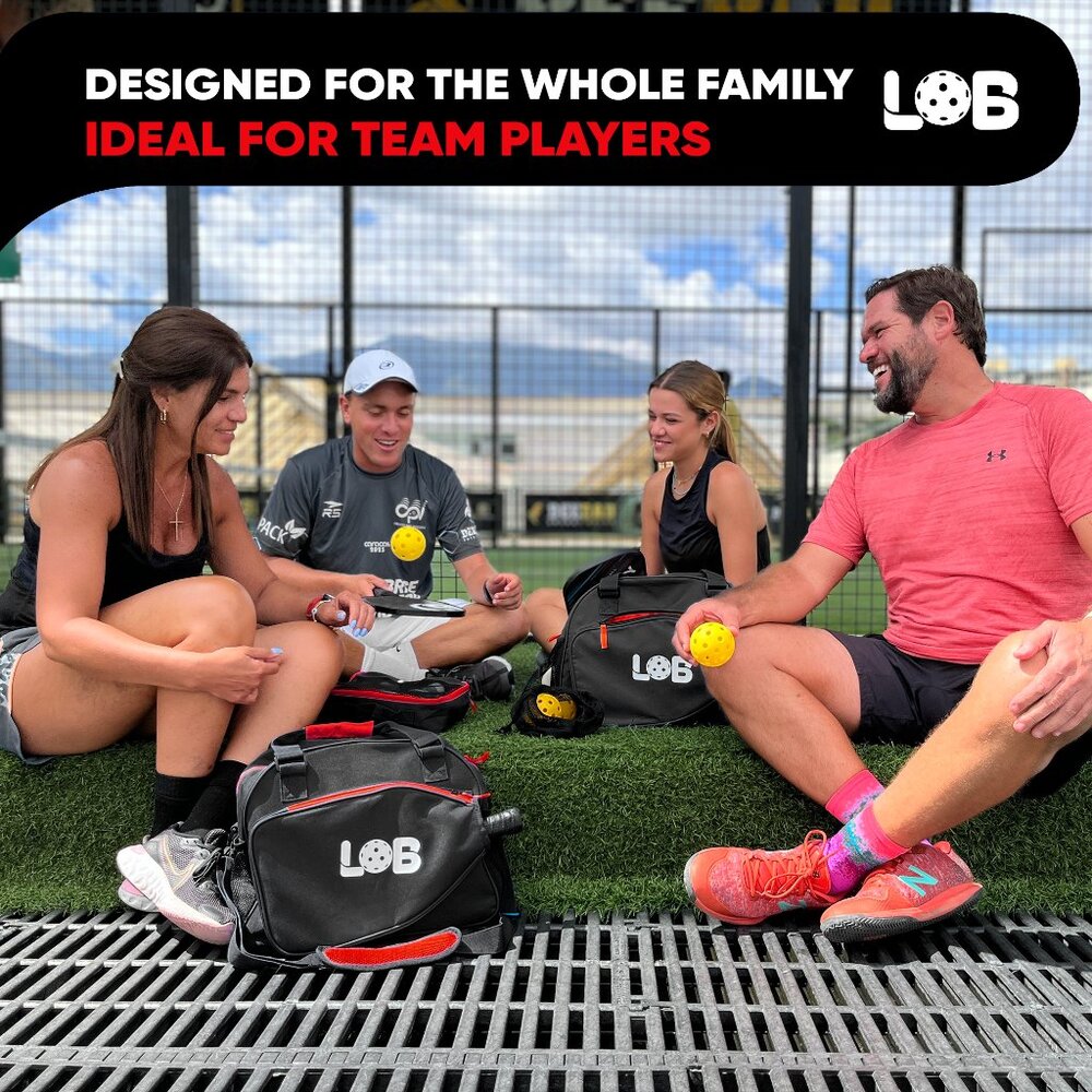 LOB Pickleball Bag - Lightweight Tote Carry Bag for men and women, Fits 2 Paddle - Picture 2 of 16